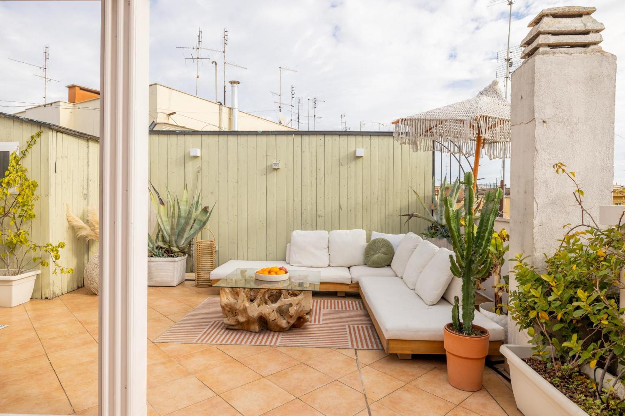 ローマAria Penthouse & Gardenアパートメント エクステリア 写真