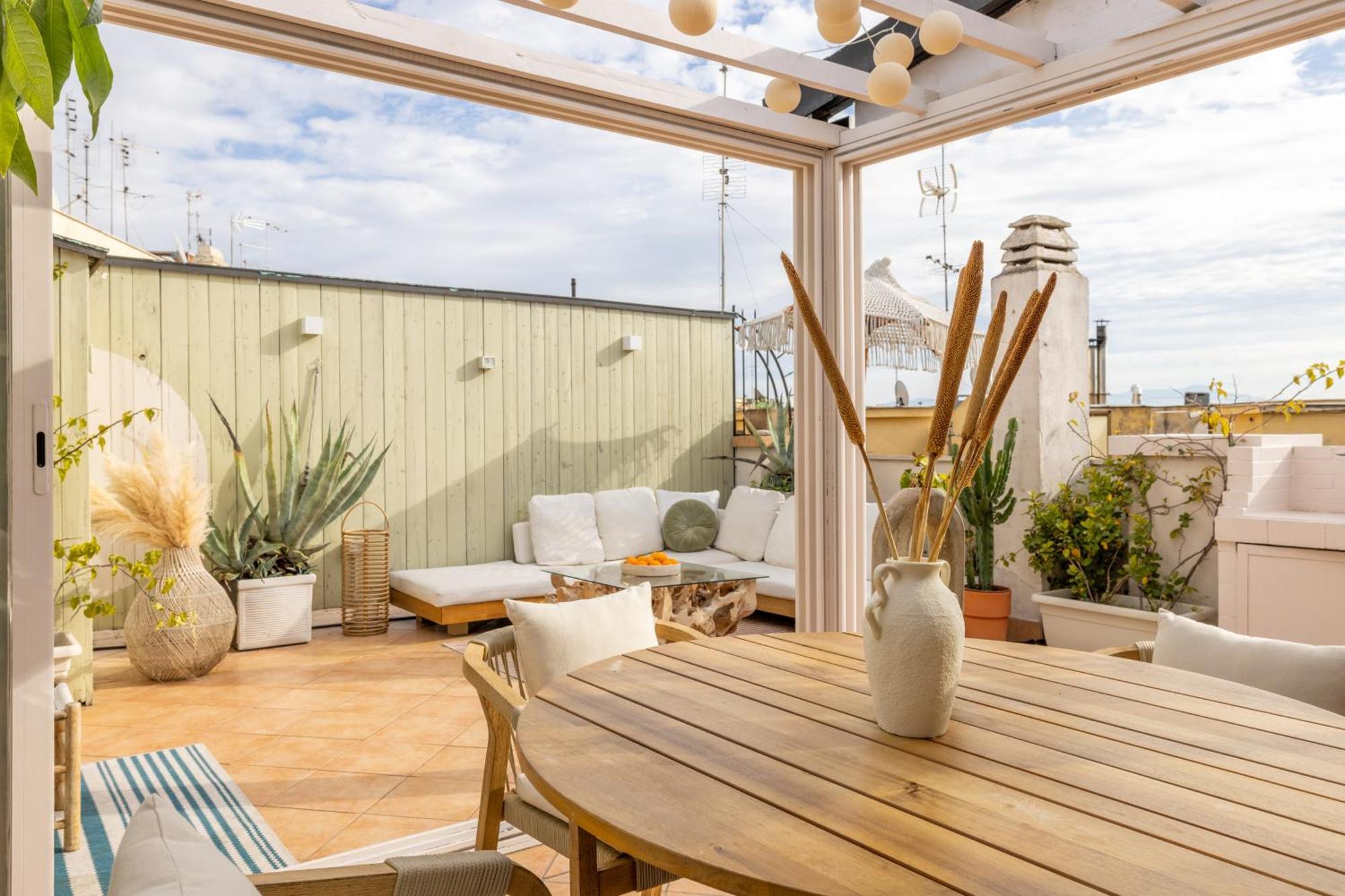 ローマAria Penthouse & Gardenアパートメント エクステリア 写真