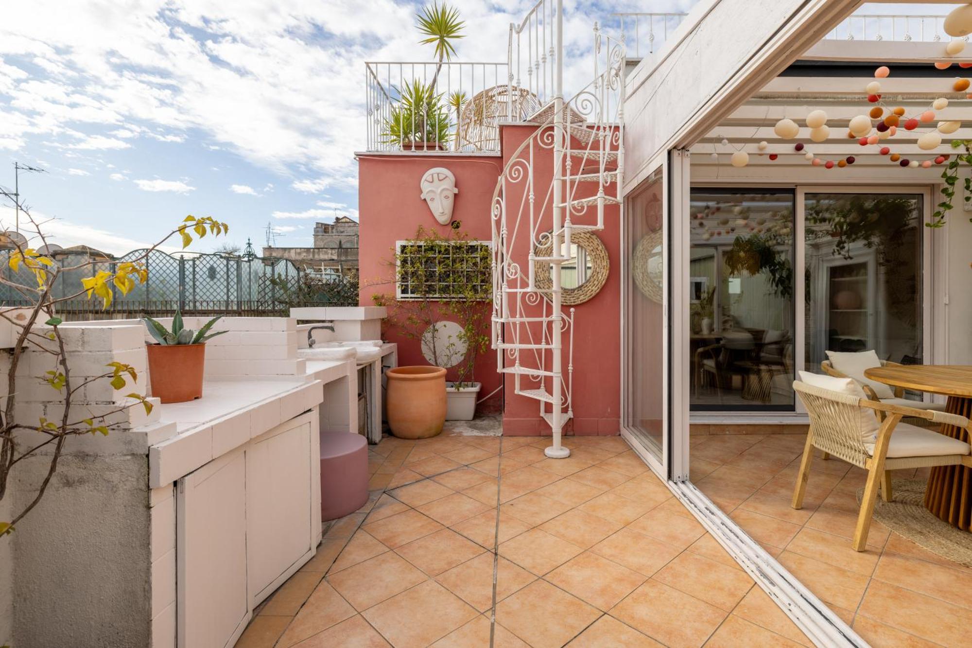 ローマAria Penthouse & Gardenアパートメント エクステリア 写真